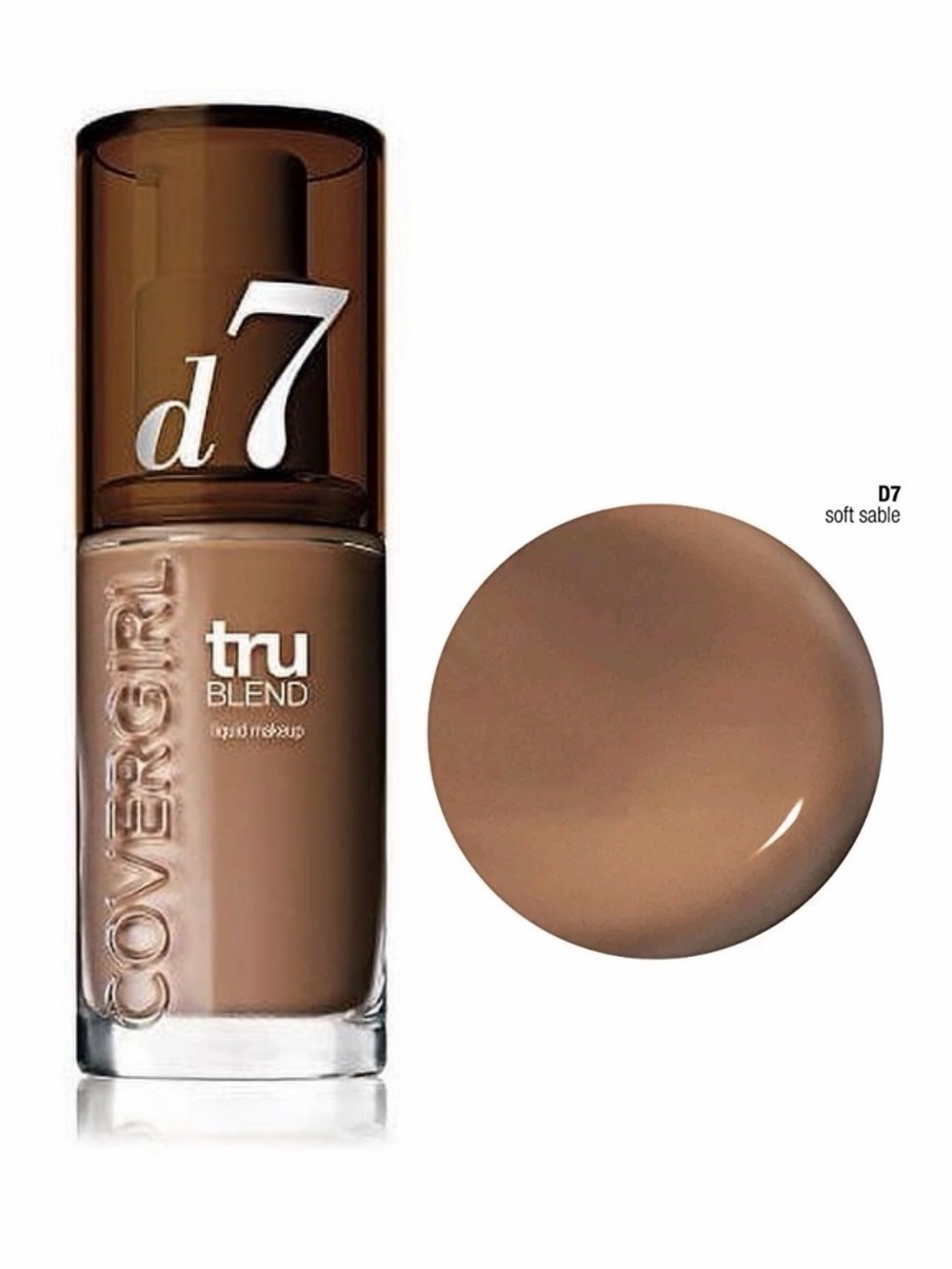 NWOB CoverGirl TruBlend Liquid Makeup - D7 Soft Sable